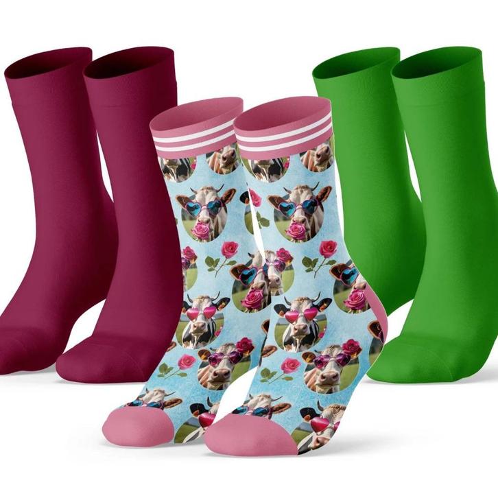 Set sokken, Love Cow, Kleding | Dames, Sokken en Kousen, Nieuw, Sokken en Kniesokken, Ophalen of Verzenden
