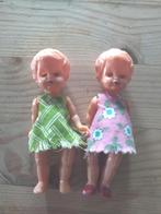 Retro vintage 2 poppen beweegbare benen en armen, Verzamelen, Poppen, Ophalen of Verzenden, Gebruikt, Pop