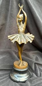 Brons/Bronzen  Elegante ballerina,Milo gesigneerd., Ophalen of Verzenden