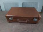 Mooie bruine brocante koffer, Antiek en Kunst, Curiosa en Brocante, Ophalen