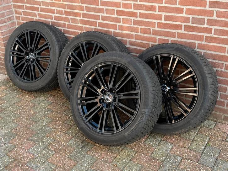 VW Tiguan / Audi Q3 winterset 19 inch zwart Winterbanden, Auto-onderdelen, Banden en Velgen, Banden en Velgen, Winterbanden, 19 inch