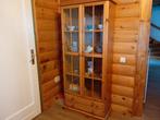 Gave grenen vitrine kast, Huis en Inrichting, Kasten | Vitrinekasten, Ophalen, 50 tot 100 cm, Zo goed als nieuw, 150 tot 200 cm