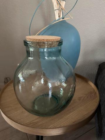 Stolp vaas met kurk, geschikt voor planten terrarium beschikbaar voor biedingen