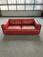 1970’s Vintage Deens design bank in cognac leder, Gebruikt, 150 tot 200 cm, Tweepersoons, Ophalen of Verzenden