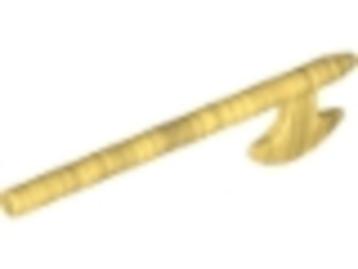 Lego Castle Wapens 2x Hellebaard Parel Goud / Pearl Gold beschikbaar voor biedingen