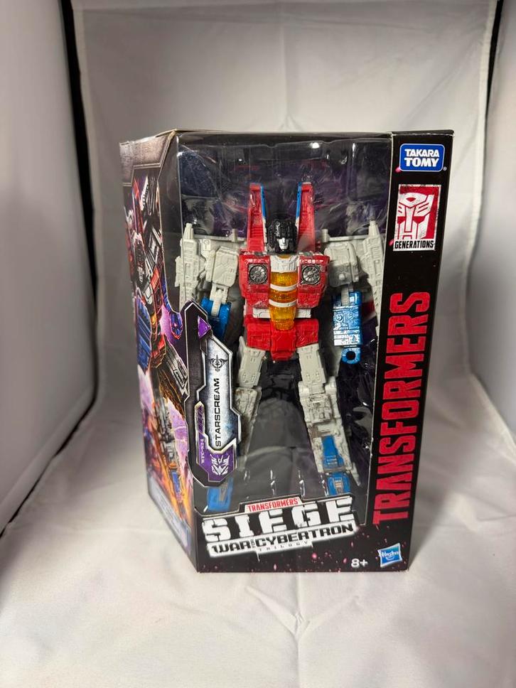 Transformers Siege Starscream, Verzamelen, Transformers, Zo goed als nieuw, G1, Decepticons, Ophalen of Verzenden