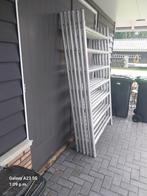 Brede alluminium steiger, Doe-het-zelf en Verbouw, Steigers, Ophalen of Verzenden, Gebruikt, Rolsteiger of Kamersteiger, 5 meter of hoger