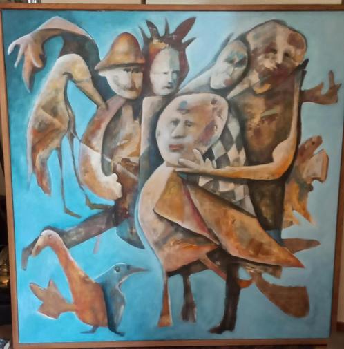 Titel :   Birdmen ., Antiek en Kunst, Kunst | Schilderijen | Modern, Ophalen