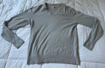 Originele V-hals V-neck trui Tommy Hilfiger Denim grijs L beschikbaar voor biedingen