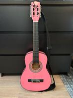 Roze Akoestiek Gitaar, Klassieke of Spaanse gitaar, Zo goed als nieuw, Ophalen