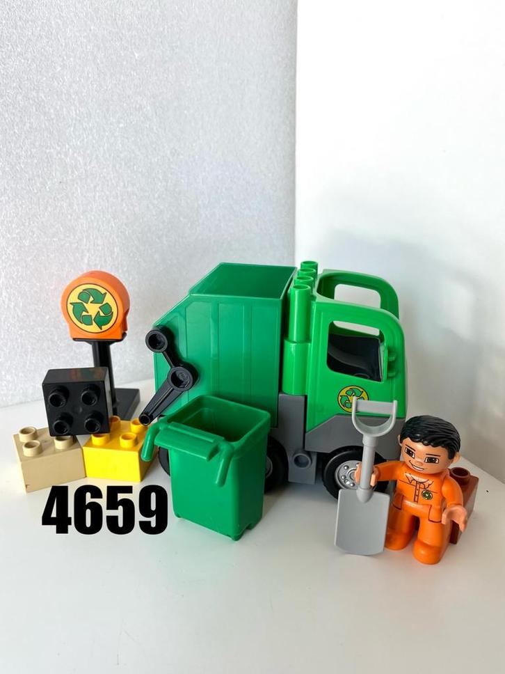 Lego Duplo 4659 - Vuilniswagen, Kinderen en Baby's, Speelgoed | Duplo en Lego, Gebruikt, Duplo, Ophalen of Verzenden