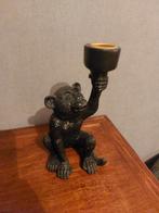 Aap Kandelaar - Uniek en Sfeervol, Gebruikt, Zwart, Ophalen of Verzenden, Metaal