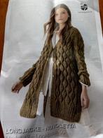 Breiwol vest met patroon, Hobby en Vrije tijd, Breien en Haken, Verzenden, Nieuw, Breien, Wol of Garen
