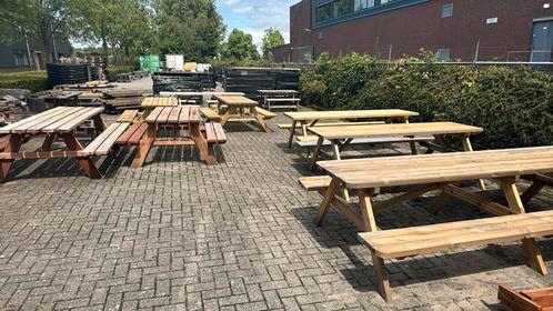 Diverse picknicktafels, Tuin en Terras, Picknicktafels, Zo goed als nieuw, Rechthoekig, Hout, Kinderpicknicktafel, Inklapbaar