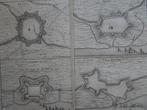 gravure vesting Hulst Terneuzen Axel Liefkenshoek Blaeu 1652, Antiek en Kunst, Kunst | Etsen en Gravures, Verzenden