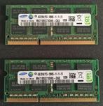 Samsung 2x 4GB Samsung Sodimm geheugen, Computers en Software, RAM geheugen, DDR3, Ophalen of Verzenden, Zo goed als nieuw, Laptop