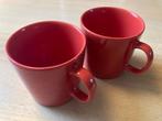 Rode Iittala Teema bekers, Ophalen of Verzenden, Zo goed als nieuw, Overige stijlen, Kop(pen) en/of Schotel(s)