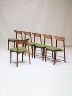 6x Eetkamerstoelen Harry Østergaard palissander Deens 1960s, Huis en Inrichting, Ophalen, Hout, -, Zo goed als nieuw