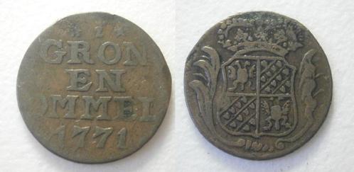 PD10554 Groningen Duit 1771, Postzegels en Munten, Munten | Nederland, Losse munt, 1 cent, Vóór koninkrijk, Ophalen of Verzenden