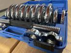 10 kg Dumbbells in praktische koffer, Ophalen, Gebruikt, Benen, Dumbbell