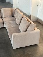Linteloo Mauro Design Bank | Greige (NIEUWSTAAT), 300 cm of meer, Ophalen of Verzenden, Zo goed als nieuw, Bank Hoekbank Bankstel Bankje Loungebank Banken Chaise Lounge