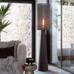 Light & Living Vloerlamp Micky Linnen  – Bruin 38x38x180 cm, Ophalen, Nieuw, Stof, 150 tot 200 cm