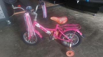Kinderfiets 12" met zijwieltjes  beschikbaar voor biedingen