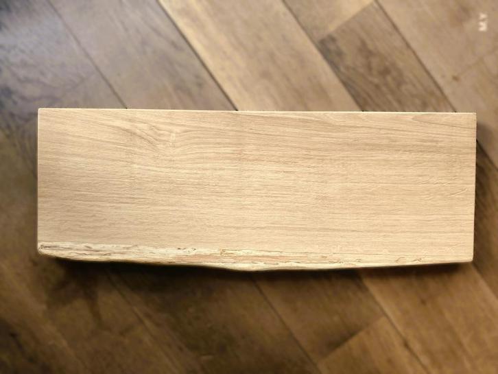 Eikenhouten wandplank zwevend - incl. montagepennen - #66B, Huis en Inrichting, Woonaccessoires | Wandplanken en Boekenplanken