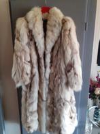 125 cm echte vintage fox bontjas bont jas L/XL mankement, Ophalen of Verzenden, Zo goed als nieuw, Maat 46/48 (XL) of groter, Wit