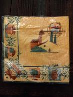 vintage servetten Frans dicht pak Kerst tafel hobby 40 x 40, Antiek en Kunst, Ophalen of Verzenden