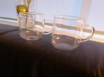 2 dunne theeglazen, Glas, Overige stijlen, Glas of Glazen, Ophalen of Verzenden