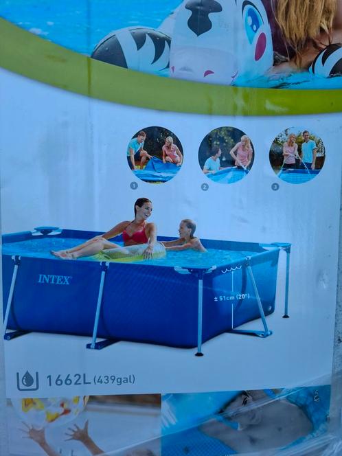 Zwembad incl.  filterpomp, zoutwatersysteem, schoonmaakset, Tuin en Terras, Zwembaden, Gebruikt, Opzetzwembad, Minder dan 80 cm