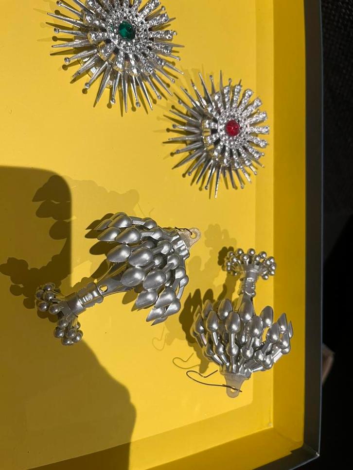 Unieke oude gave vintage kerst ornamenten, Diversen, Kerst, Zo goed als nieuw, Ophalen of Verzenden