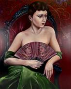 Mademoiselle - Louis Nagelkerke - Olie op doek, Ophalen