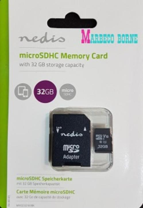 Micro SDHC Geheugenkaart, 32 GB, Tot 90 Mbps schrijven, Audio, Tv en Foto, Fotografie | Geheugenkaarten, Nieuw, SDHC, 32 GB, Overige