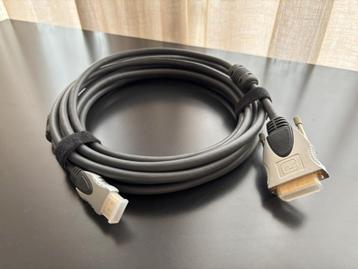 HQ Silver Series High Speed DVI - HDMI cable - 5 meter beschikbaar voor biedingen