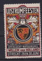 A107A) vignet Utrecht Lustrumfeesten Willem van Holland, Ophalen of Verzenden, T/m 1940, Postfris