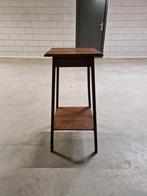Antieke bijzettafel met extra plank, Huis en Inrichting, Tafels | Statafels, Ophalen of Verzenden, Gebruikt