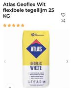 Tegellijm - Atlas Geoflex Wit 25 KG, Ophalen, Overige materialen, Overige typen, Nieuw