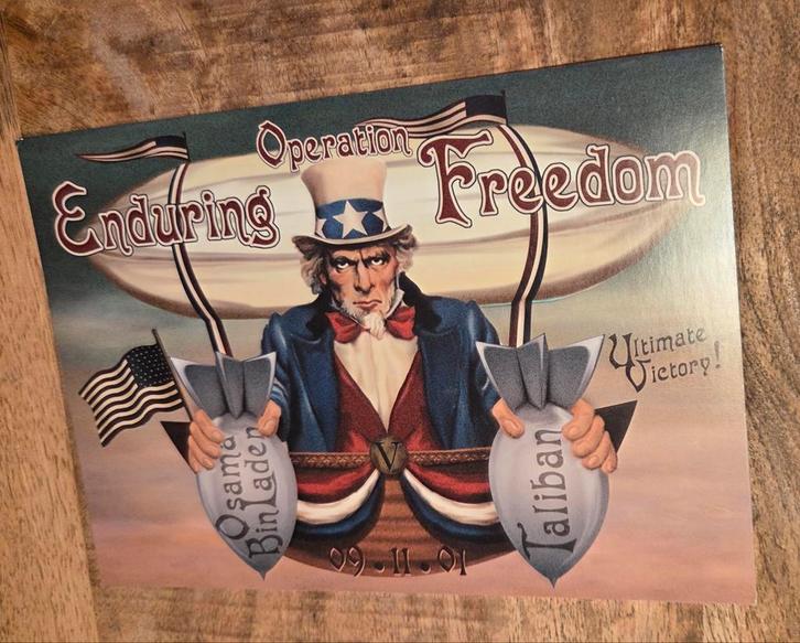 U.S.A. Militaire campagne - Operatie Enduring Freedom, Verzamelen, Ansichtkaarten | Themakaarten, Ongelopen, 1980 tot heden, Overige thema's