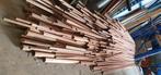 Grote partij hardhout glaslatten ,ronde palen .  ca 5 meters, Ophalen, Nieuw, Balk, Overige houtsoorten
