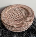 Rieten onderborden 4 stuks, Verzenden, Zo goed als nieuw, Bord