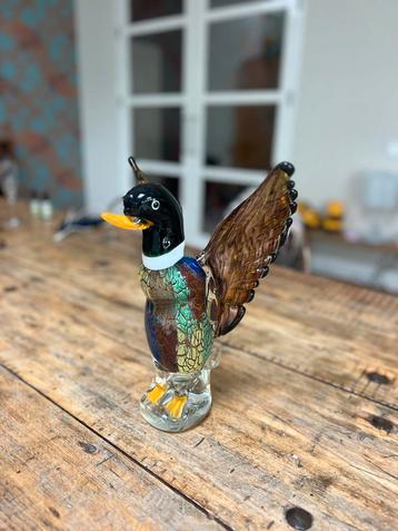 Handgeblazen Glazen Eend - Nederlands Atelierstuk beschikbaar voor biedingen