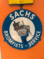 SACHS Bromfiets emaille reclamebord, Ophalen, Reclamebord, Gebruikt, .