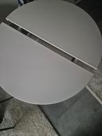 Ronde uitschuifbare eettafel, Huis en Inrichting, Tafels | Eettafels, Rond, Ophalen of Verzenden, Zo goed als nieuw, Modern