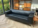 Design on Stock Bloq bank - zwart leer - 3 zits, Huis en Inrichting, Ophalen, Gebruikt, Driepersoons, Rechte bank