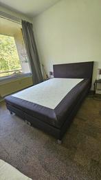 Gratis bed + matras antraciet/grijs, Ophalen, Gebruikt, Tweepersoons, 140 cm