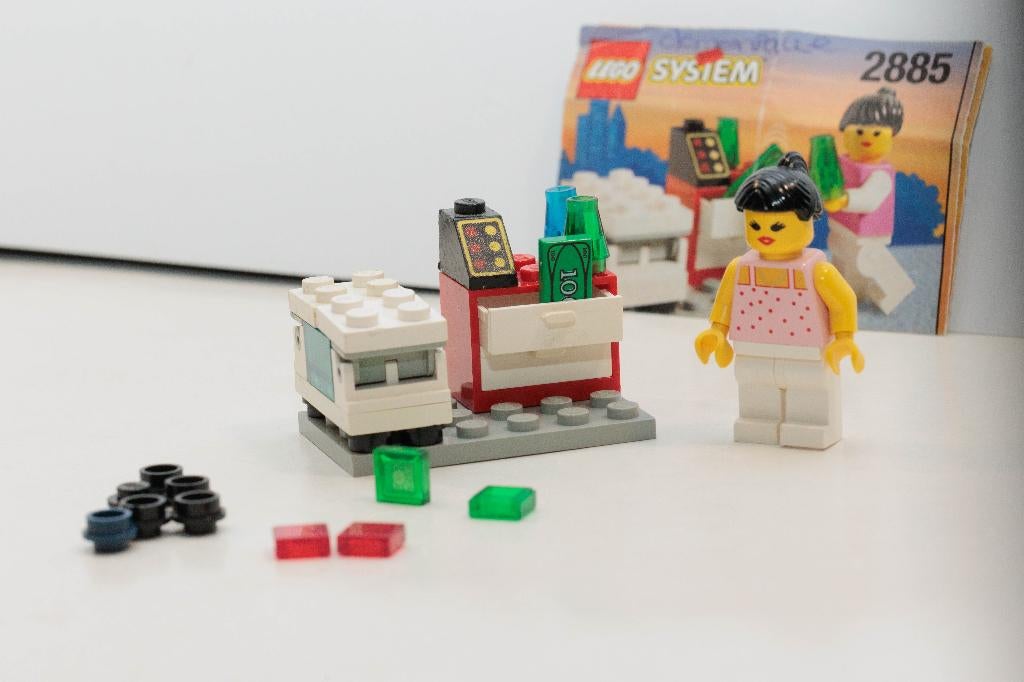 LEGO 2885 -1 Classic Town - Food & Drink: Ice Cream Seller, Ophalen of Verzenden, Gebruikt, Complete set, Lego
