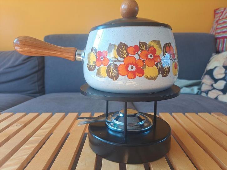 Gourmetstel, Witgoed en Apparatuur, Fonduesets, Zo goed als nieuw, Fondueset, Brander, Ophalen of Verzenden