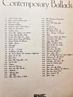 Contemporary Ballads - Piano, Zang, Gitaar, Zang, Ophalen of Verzenden, Zo goed als nieuw, Thema